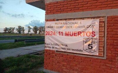 Once vidas perdidas en apenas un tramo de la Ruta 5 durante 2024