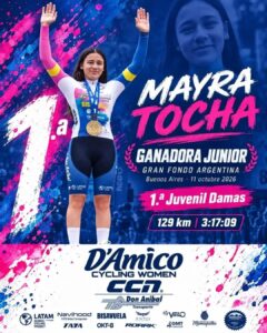 CICLISMO: MAYRA TOCHA, GANADORA JUNIOR EN BUENOS AIRES!